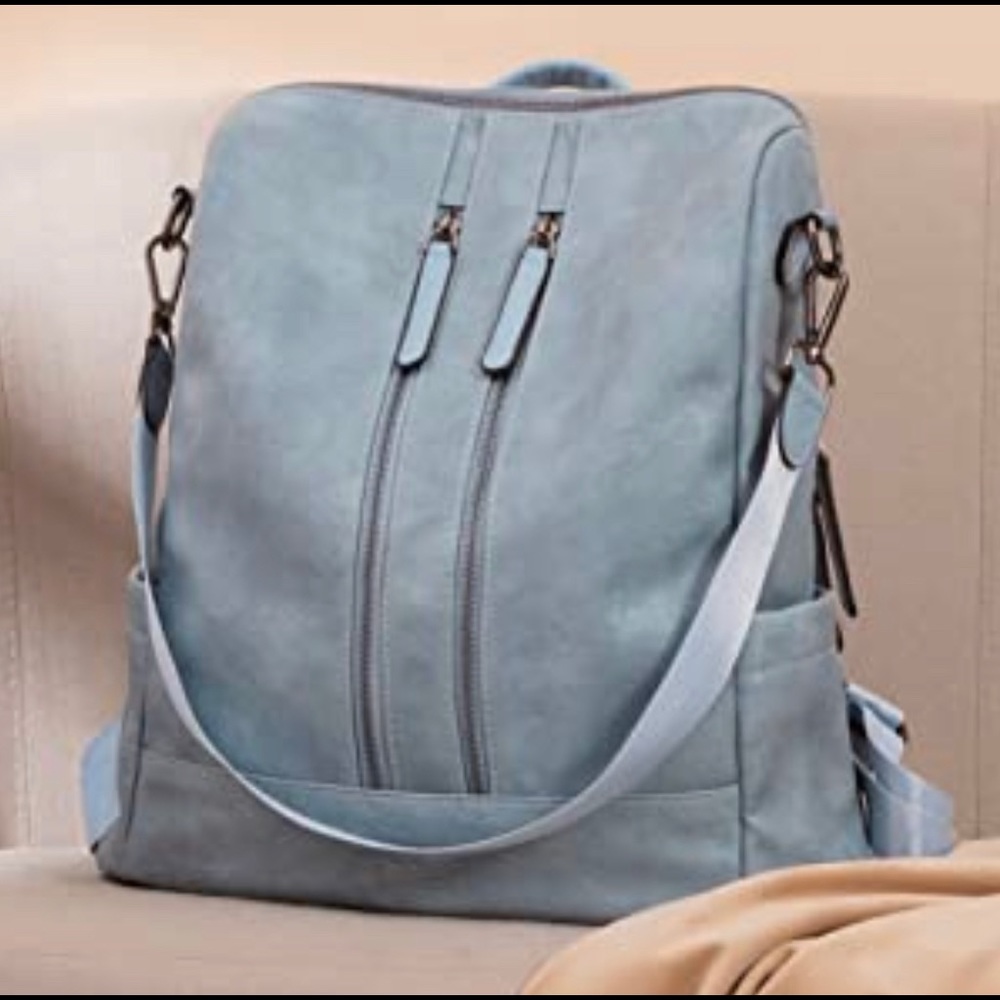 - Backpack Purse Leather Detachable Ladies Shoulder